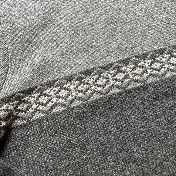 Eddie Bauer 100% Lambswool Gray Turtleneck Sweater - Picture 2 of 5
